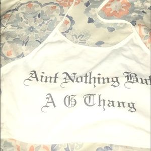 Ain’t Nothing But A G Thang Cropped Halter Top